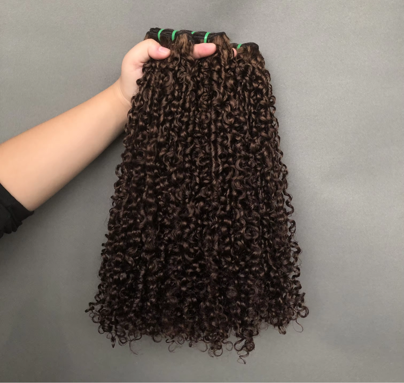 Brown Pixie Curly Weave Extensions