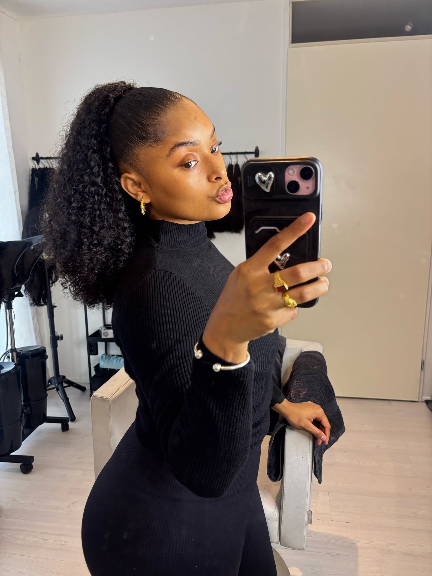 Pixie Curly Drawstring Ponytail