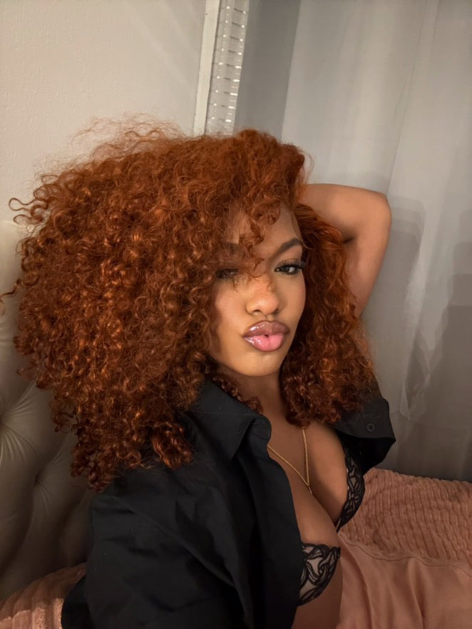 Ginger Pixie Curly HD Lace Frontal Wig