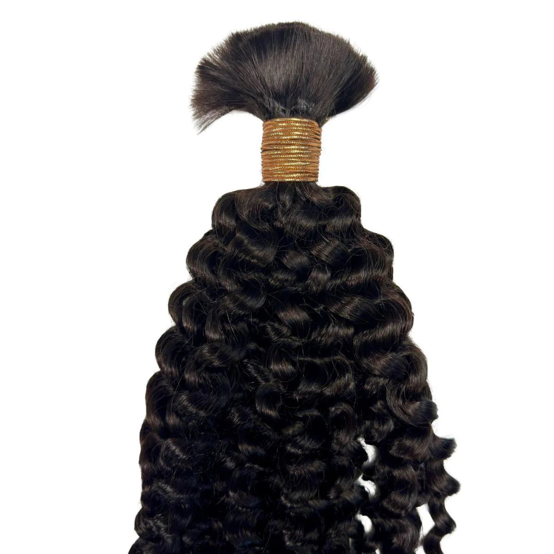 Curly Bulk Human Braiding Hair
