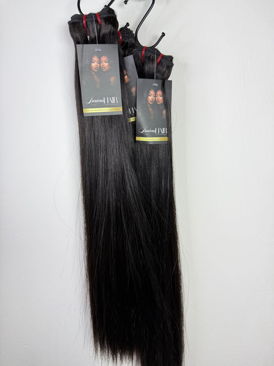 Natural Straight Weave Premium Virgin Extensions