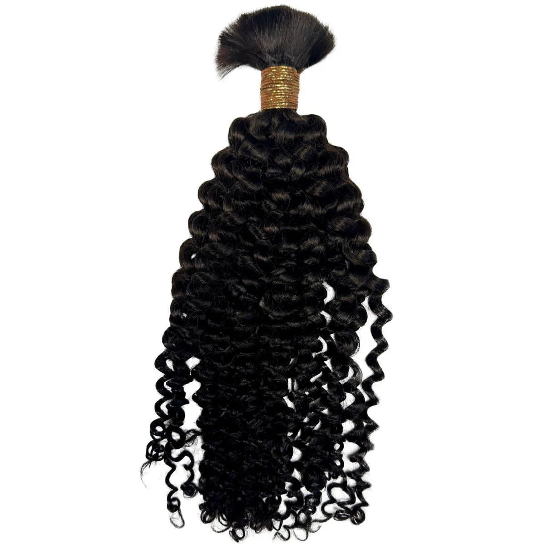 Curly Bulk Human Braiding Hair